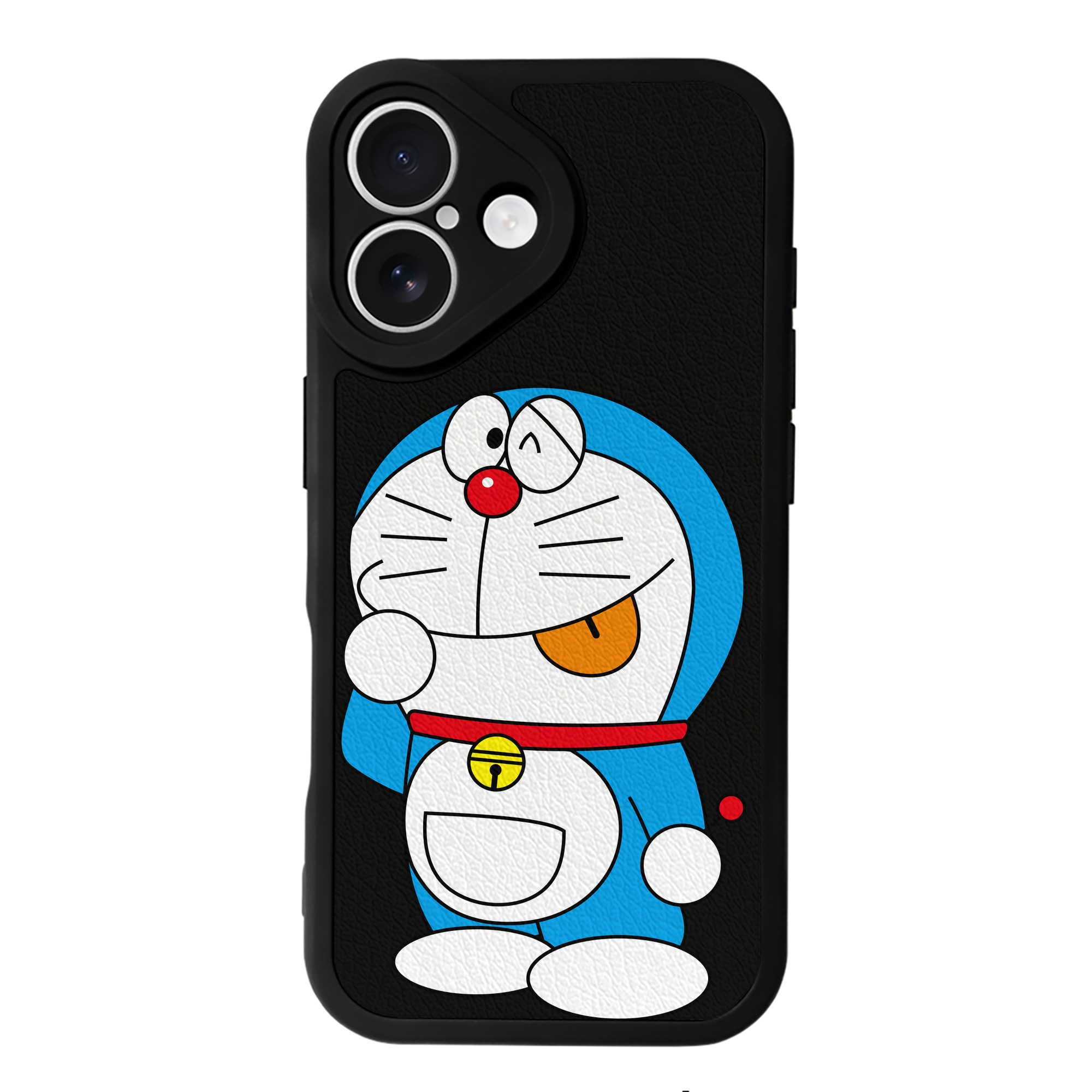 （画像用） ドラえもん Doraemon 【iPhone 16シリーズ対応】シリコンスマホケース（レザー調） 材質：シリコン